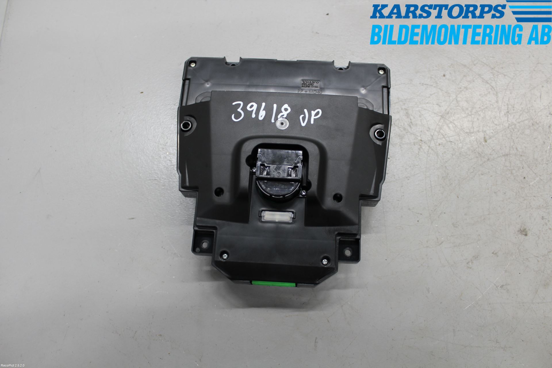 Volvo V40 12-19 Varmeapparat Panel(Regulering)