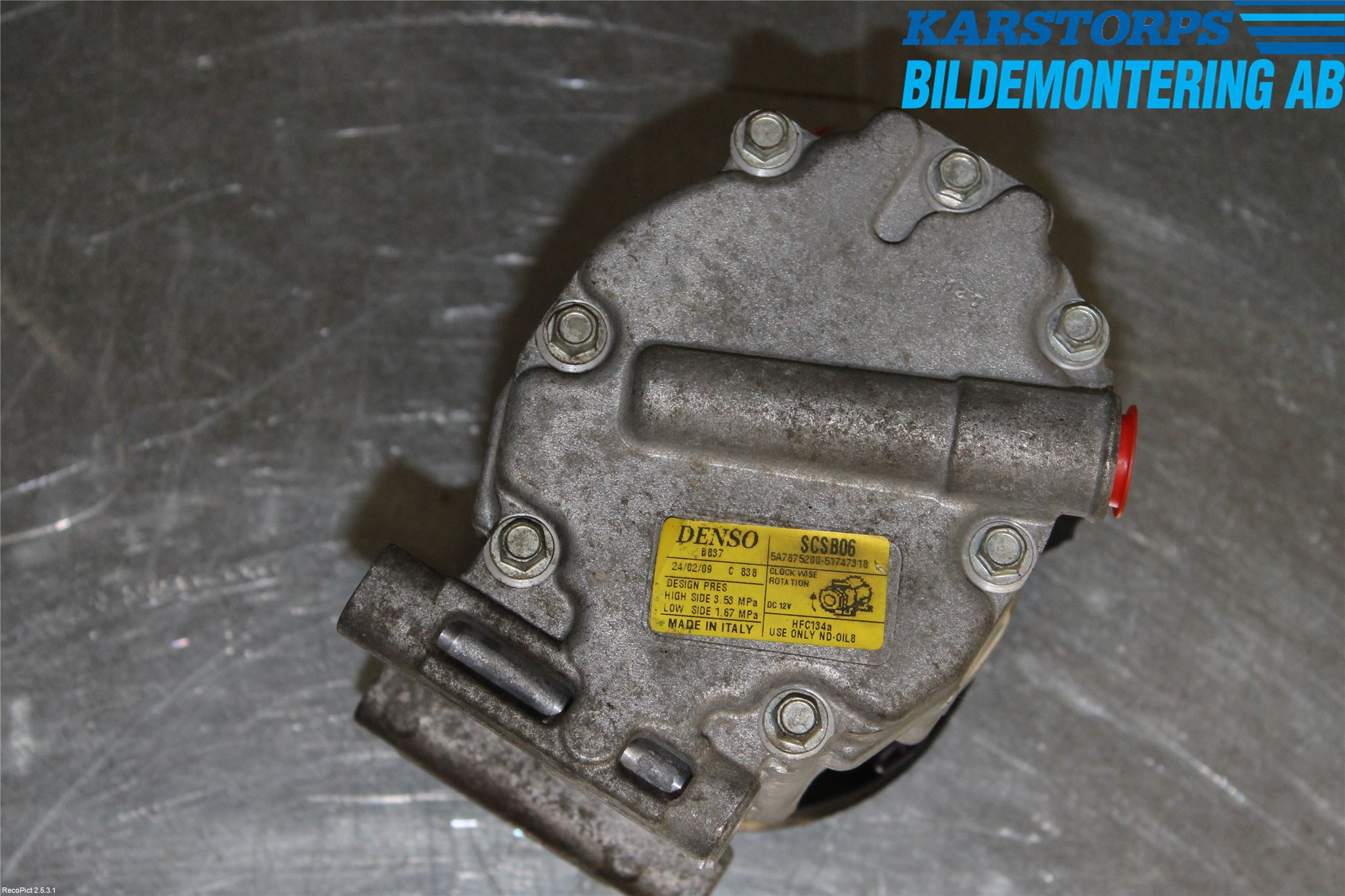 Ford KA 09-16 Varme Ac Kompressor