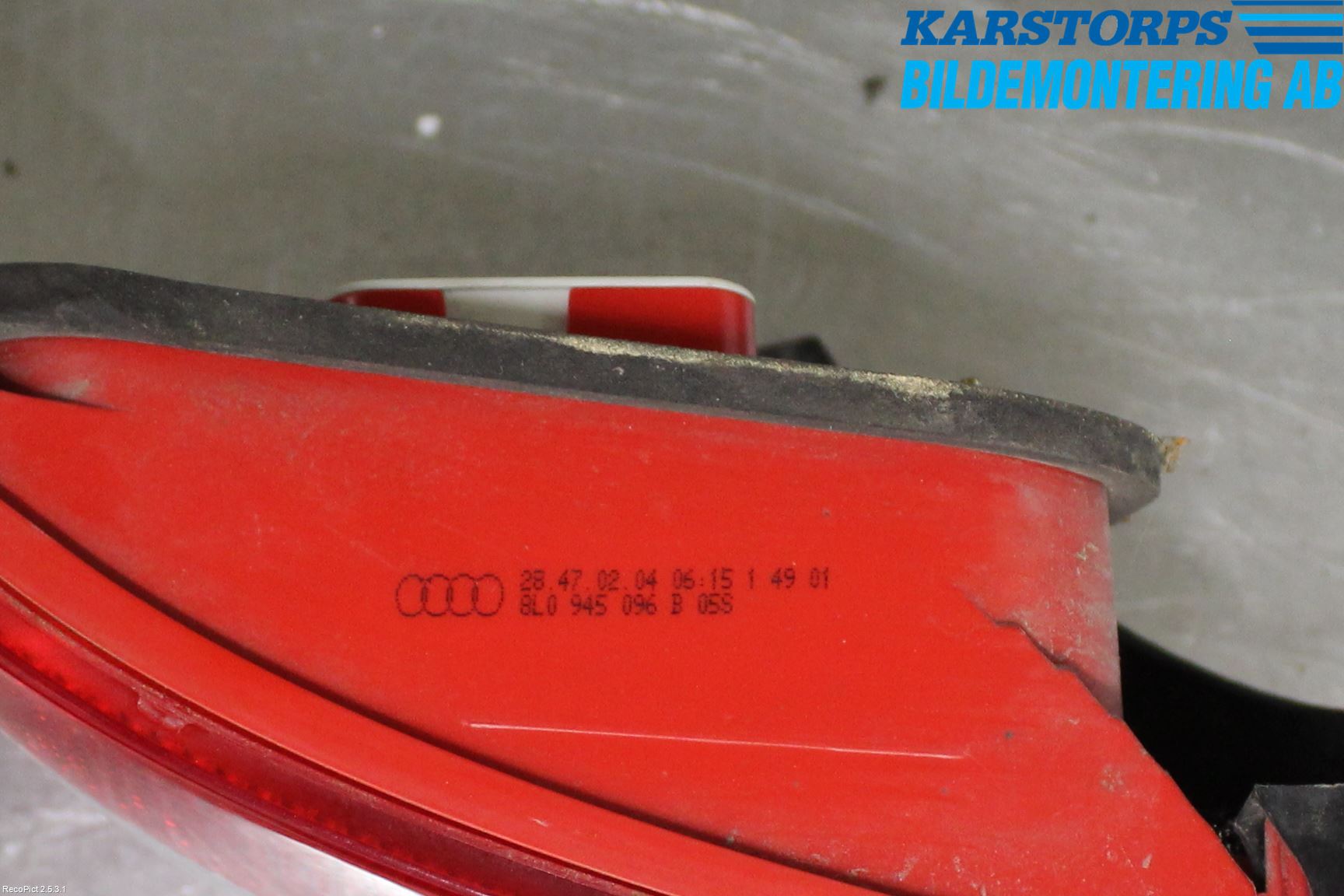 Audi A3/S3     96-03 Baklykt Høyre