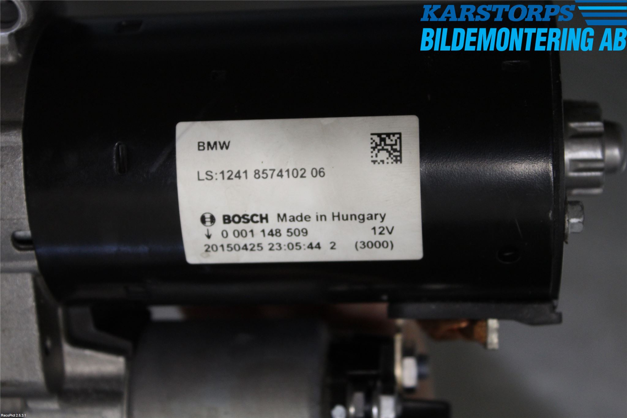 BMW 3 F30/F31/F80 12-19 Startmotor Diesel