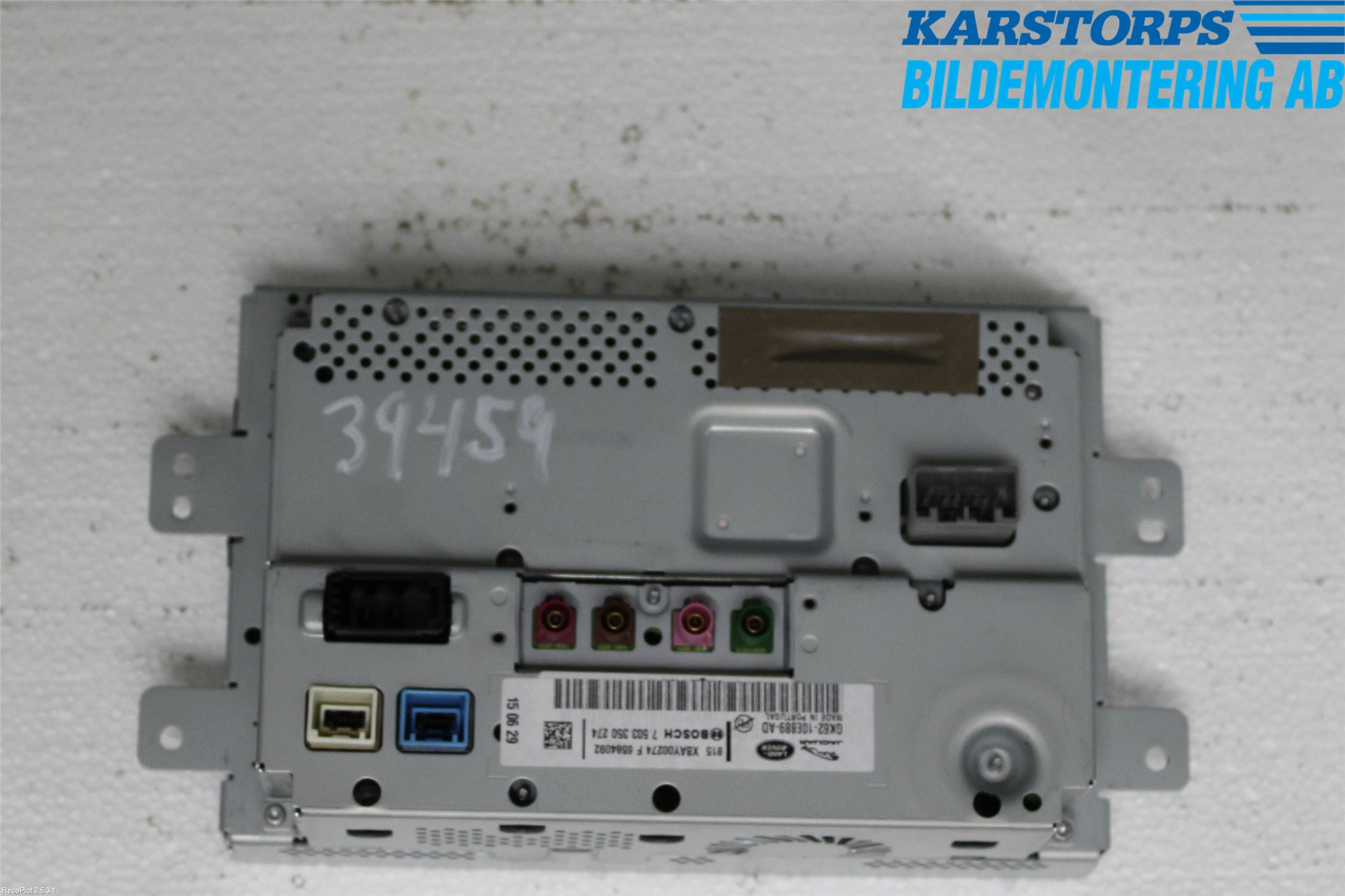 Landrover RANGE ROVER SPORT (L494) 14-22 Instr Skjerm Dvd-Gps-Ac-Tlf