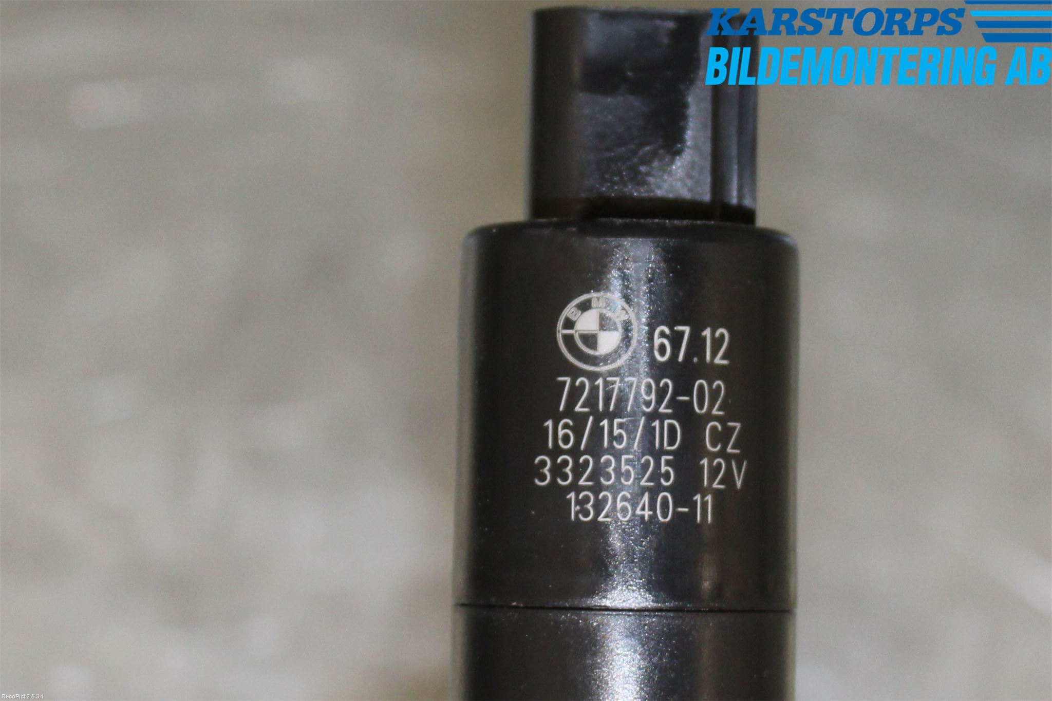 BMW 3 F30/F31/F80 12-19 Spylerpumpe Høytrykk