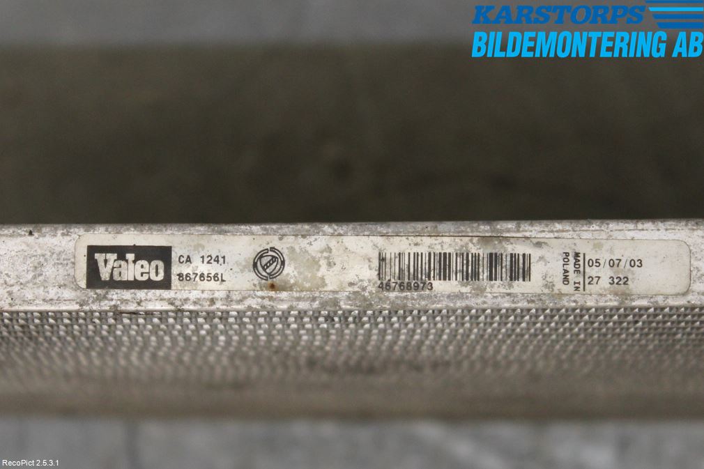 Alfa 147 Varme Ac Kondenser-Kjøler