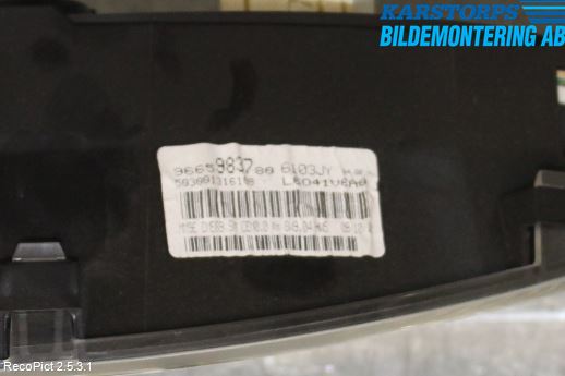 Peugeot PARTNER 08-15 Instr Kombinert