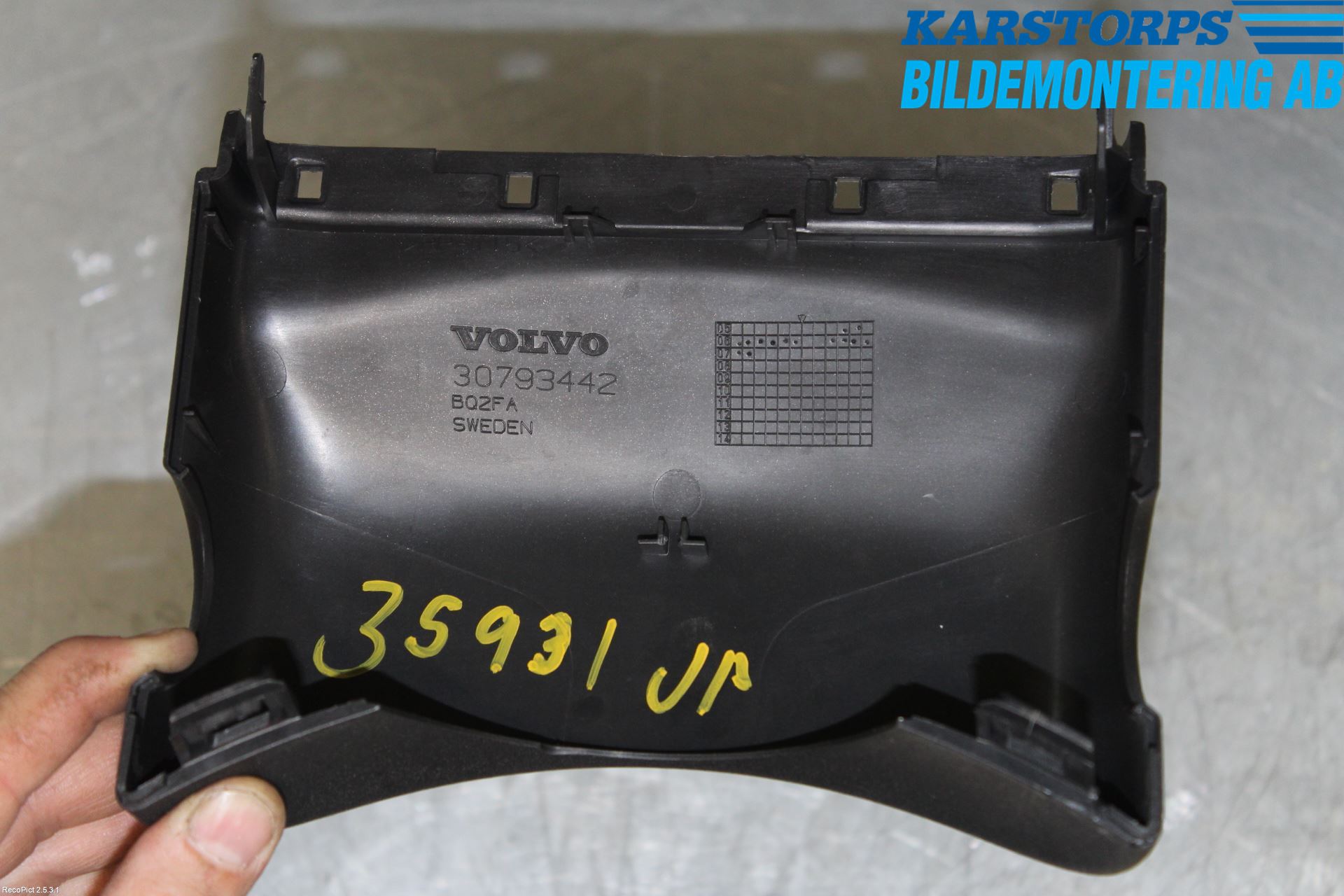 Volvo S80 07-13 Rattdeksel - Deksler
