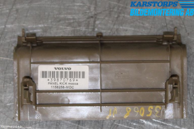 Volvo S80 07-13 Innr Konsoll-Lomme