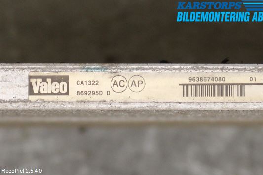 Peugeot 307     01-05 Varme Ac Kondenser-Kjøler