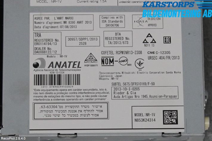 Volvo XC60 14-17 Stereo Radio Med Cd