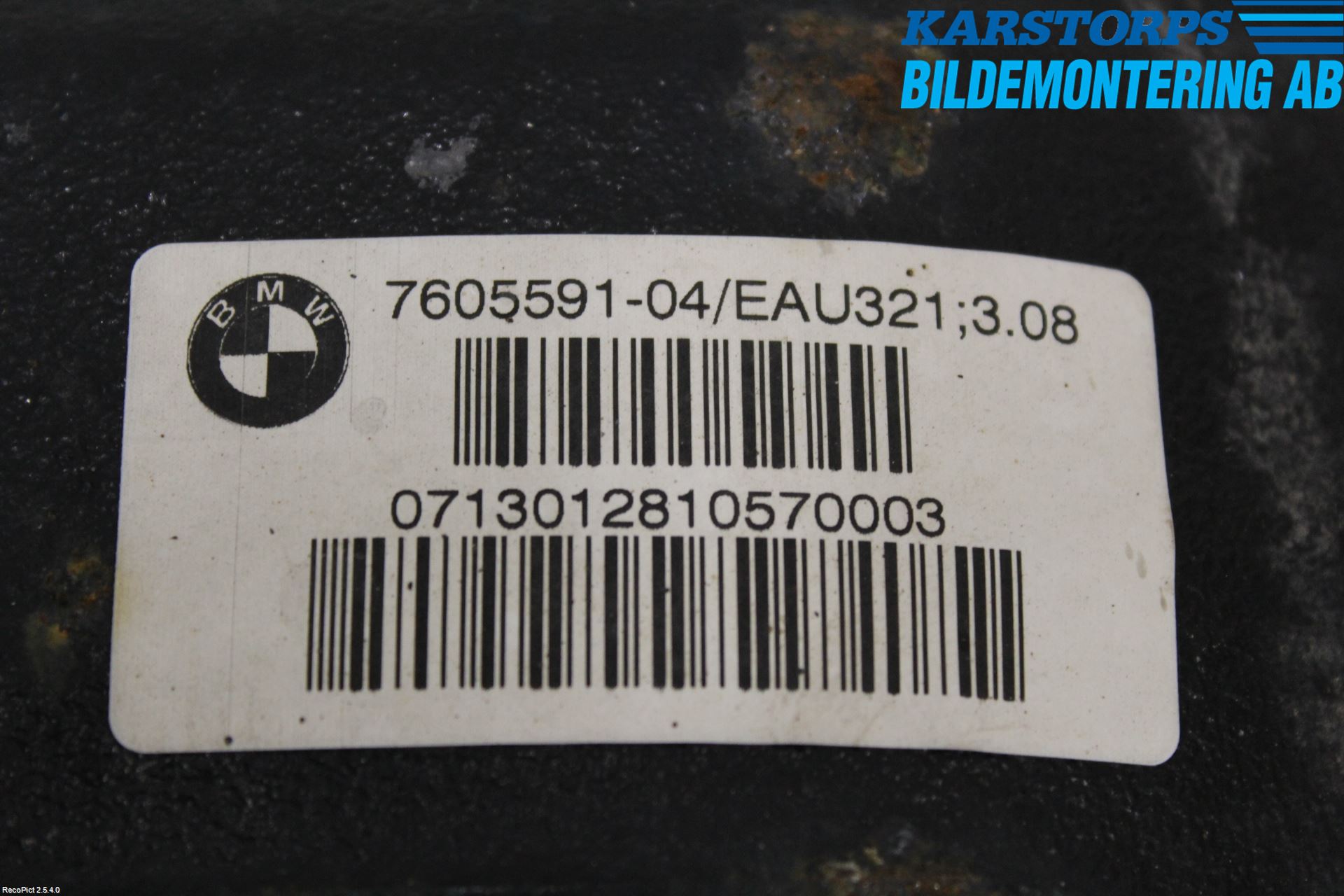 BMW 1 F20/F21 11-19 Bakaksel Kardang Bak -Diff