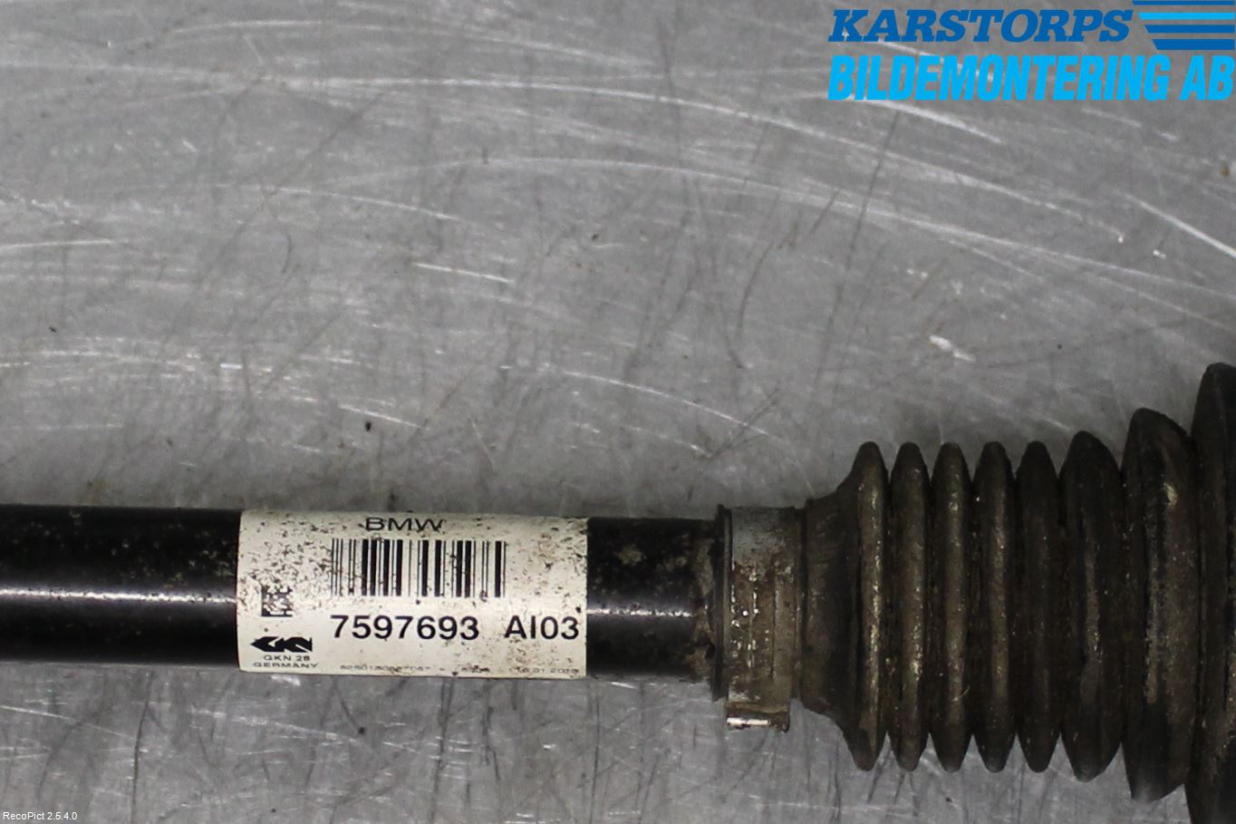 BMW 1 F20/F21 11-19 Drivaksel Foran Kompl Venstre
