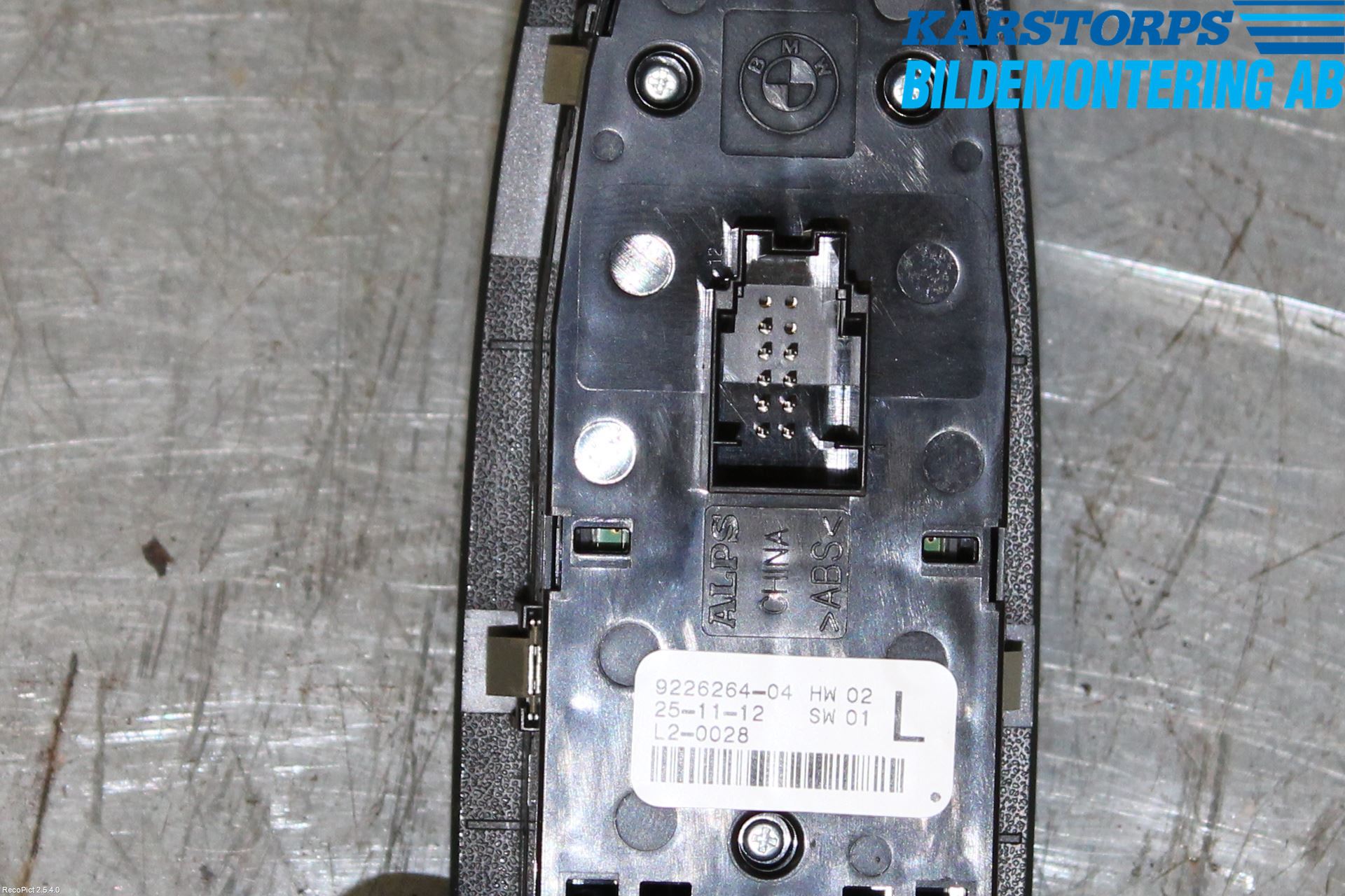 BMW 1 F20/F21 11-19 Bryter Vindusheis