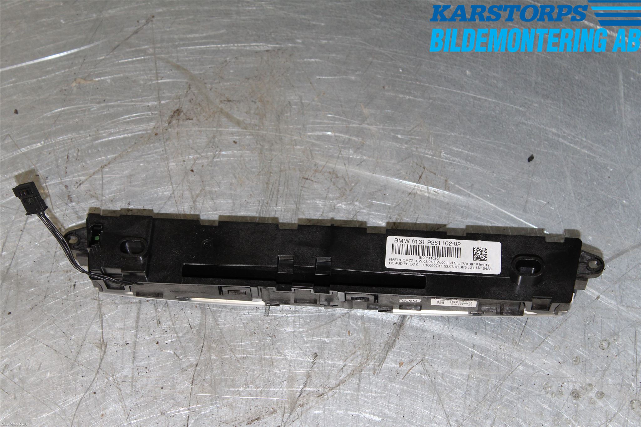 BMW 1 F20/F21 11-19 Stereo Radio Med Cd