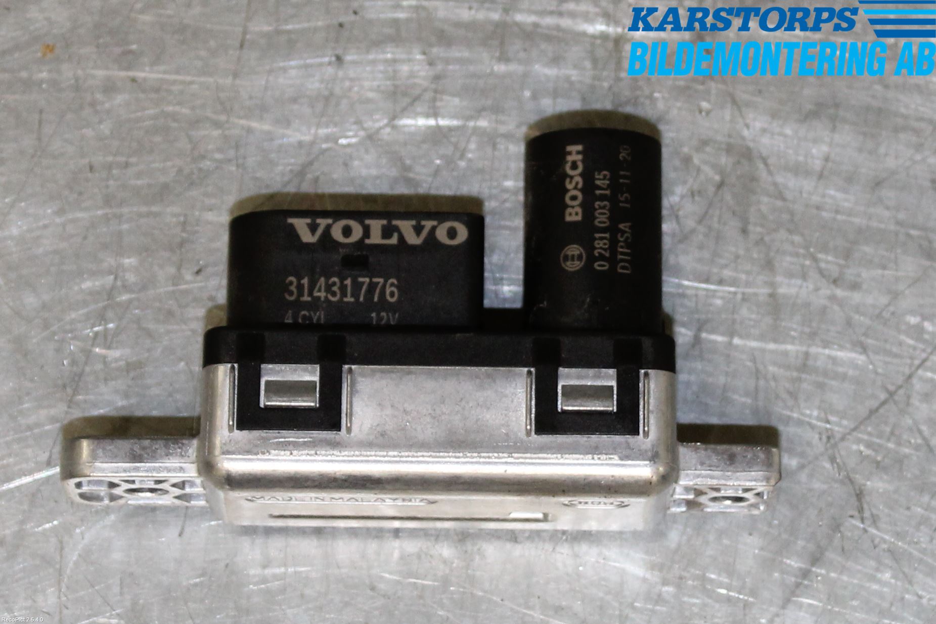 Volvo V60 14-18 Rele Gløding Diesel
