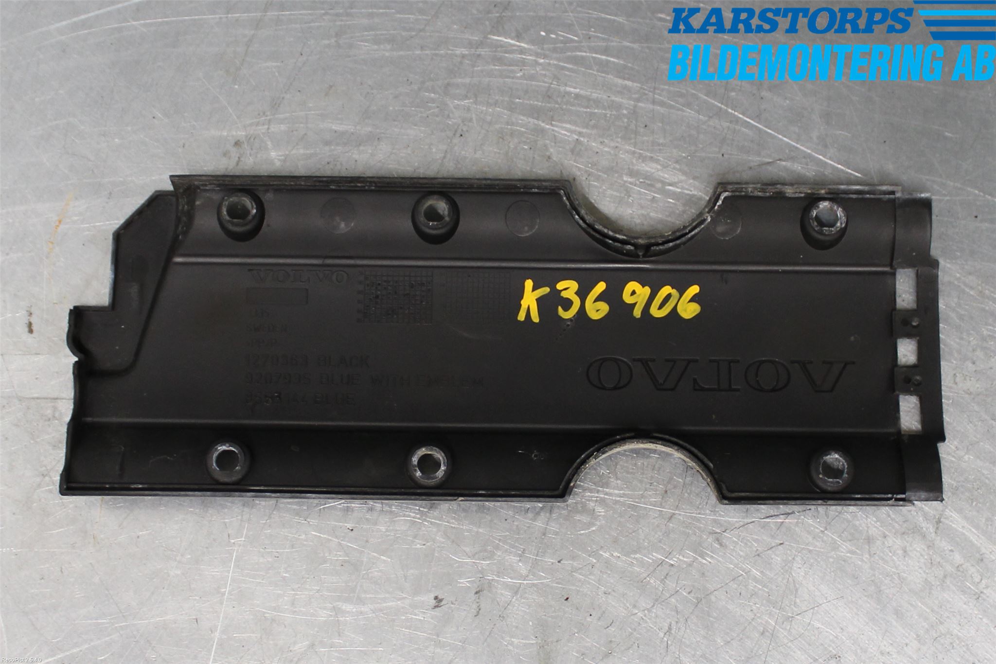 Volvo S60 05-10 Motor Deksel Over Motor