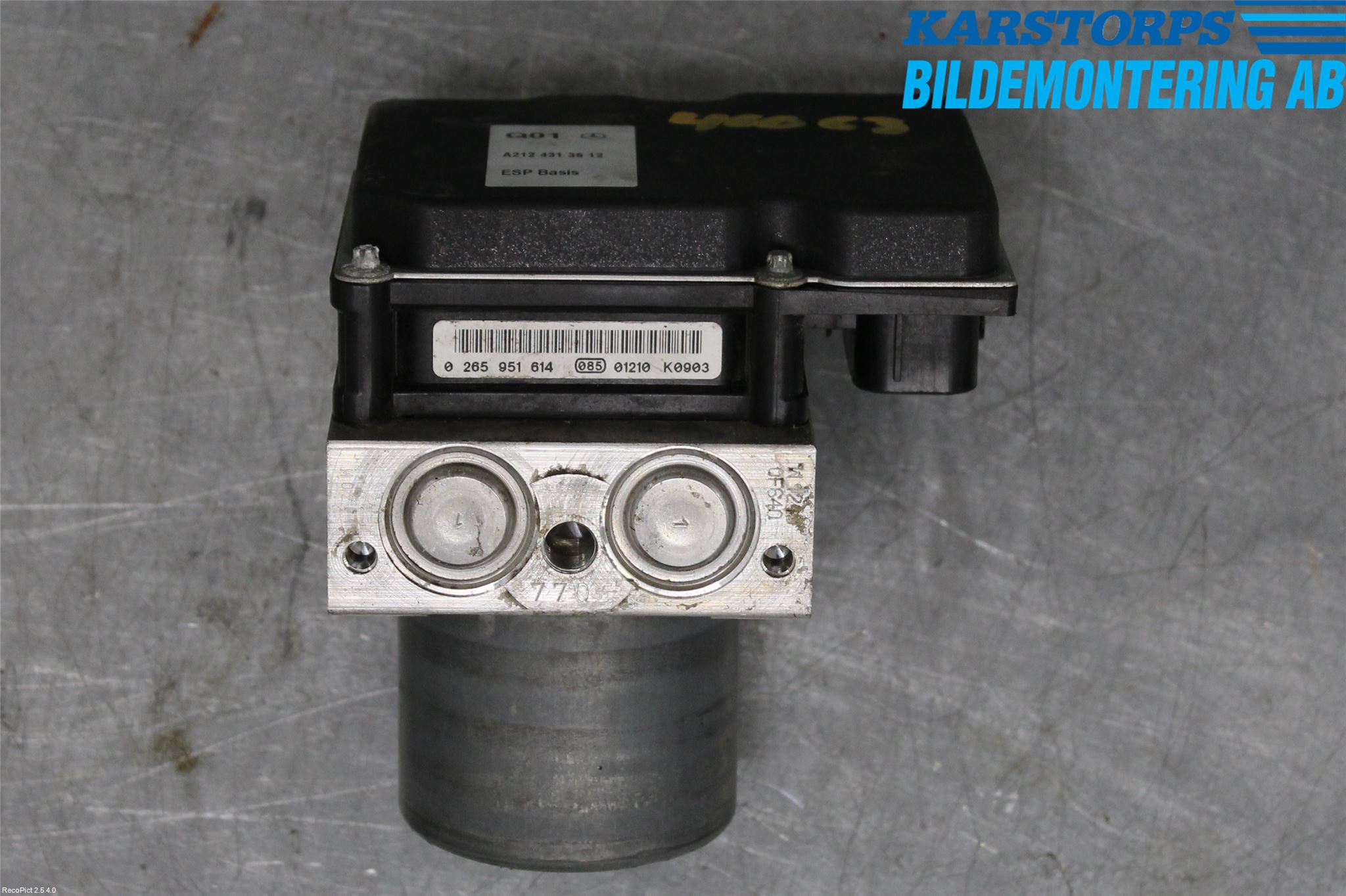 Mercedes-Benz MB E-KLASS (W212) 09-16 Abs Hydraulikkaggregat