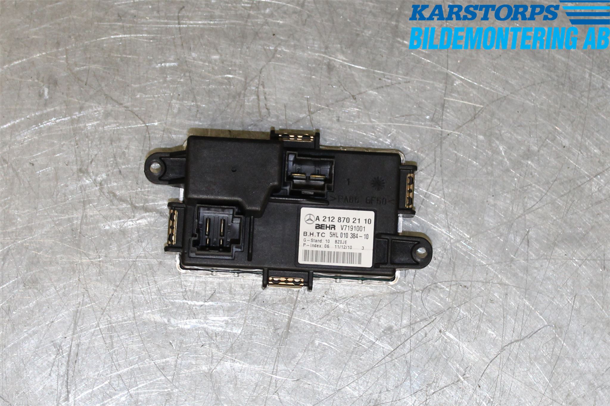 Mercedes-Benz MB E-KLASS (W212) 09-16 Varmeapparat Viftemotstand