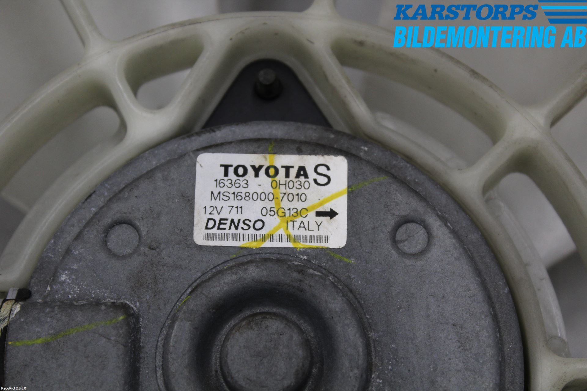 Toyota COROLLA VERSO 04-07 Kjølevifte Elektrisk