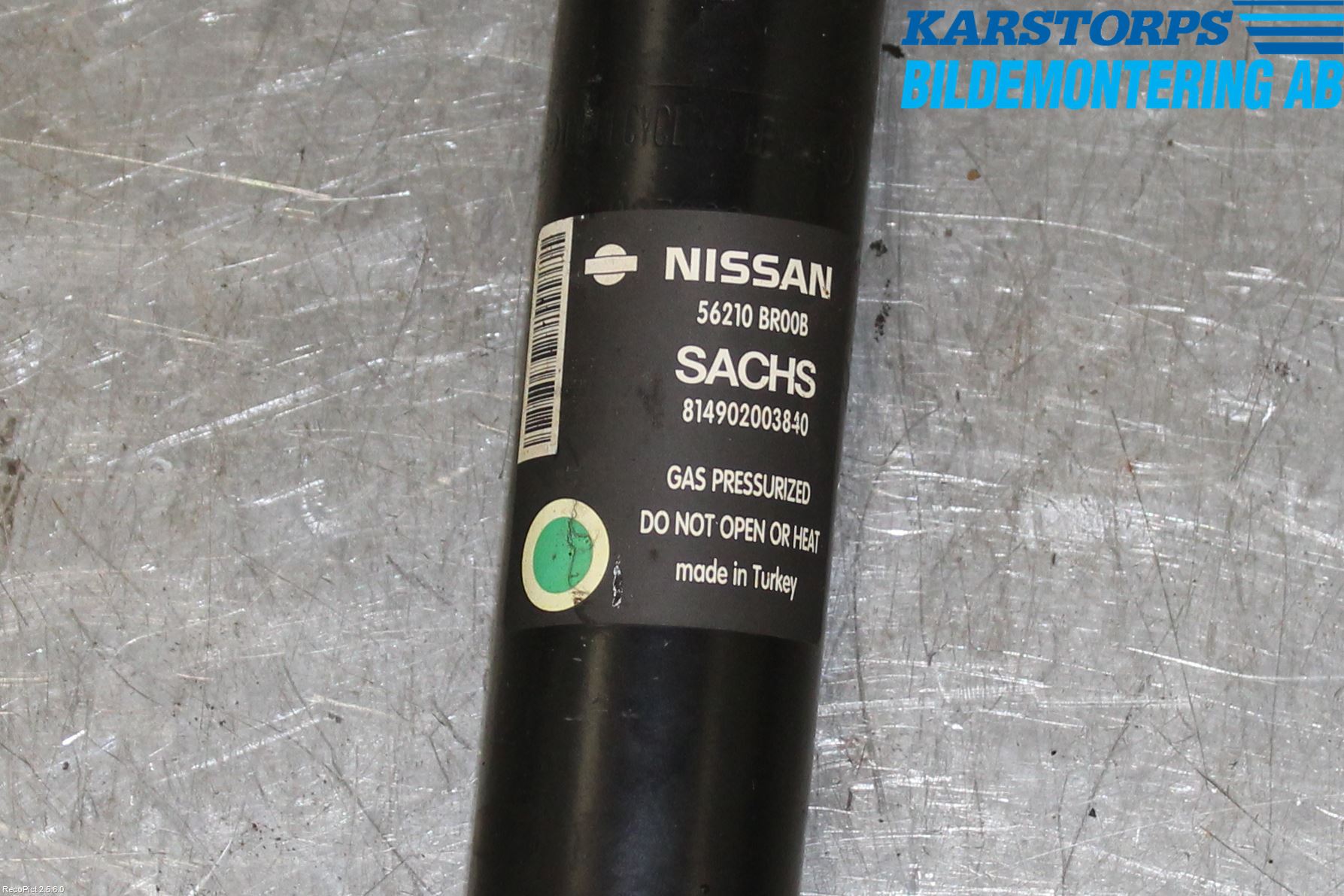 Nissan QASHQAI 10-14 Støtdemper Bak