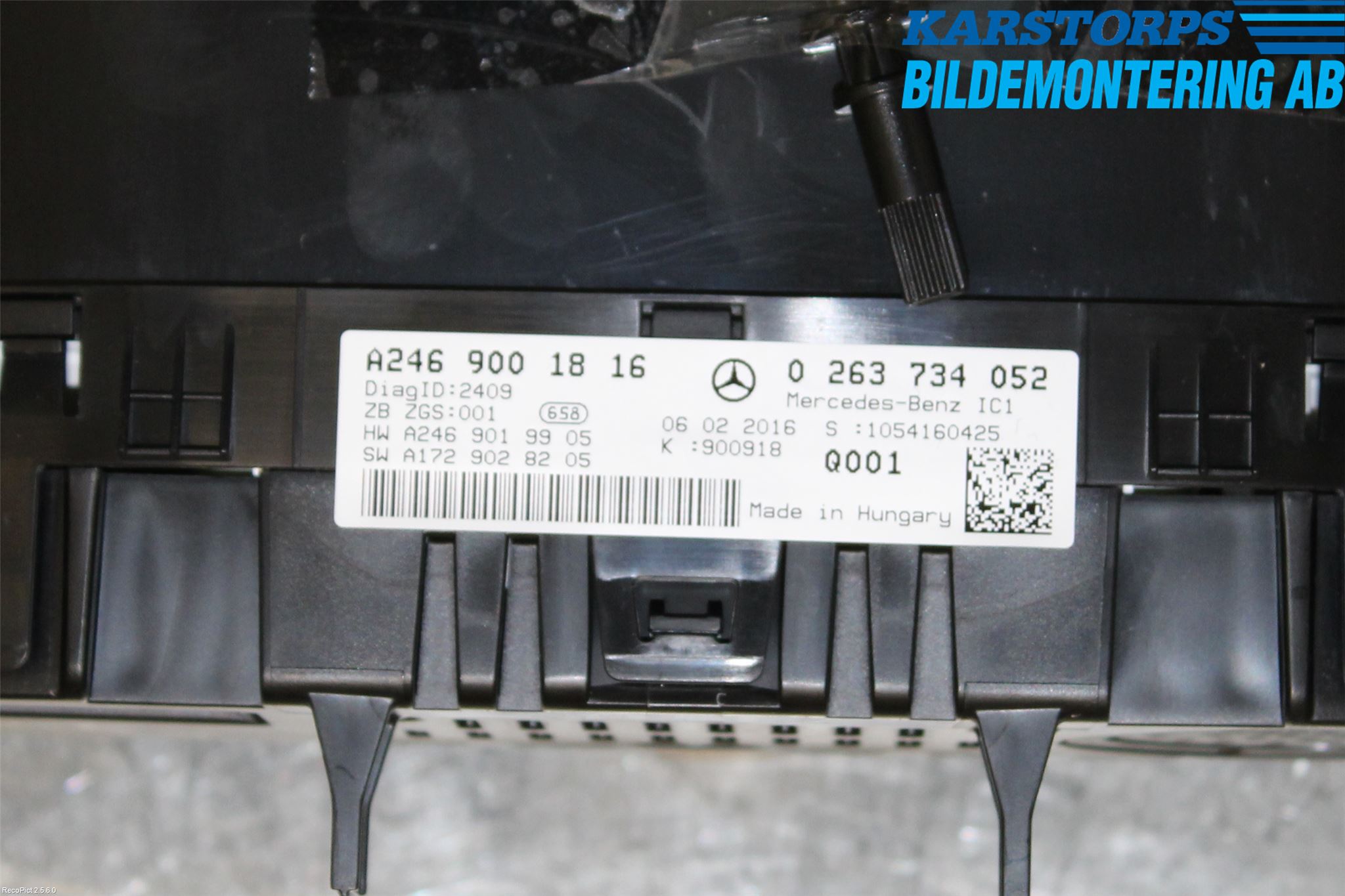 Mercedes-Benz MB B-KLASS (W246/W242) 12-19 Instr Kombinert