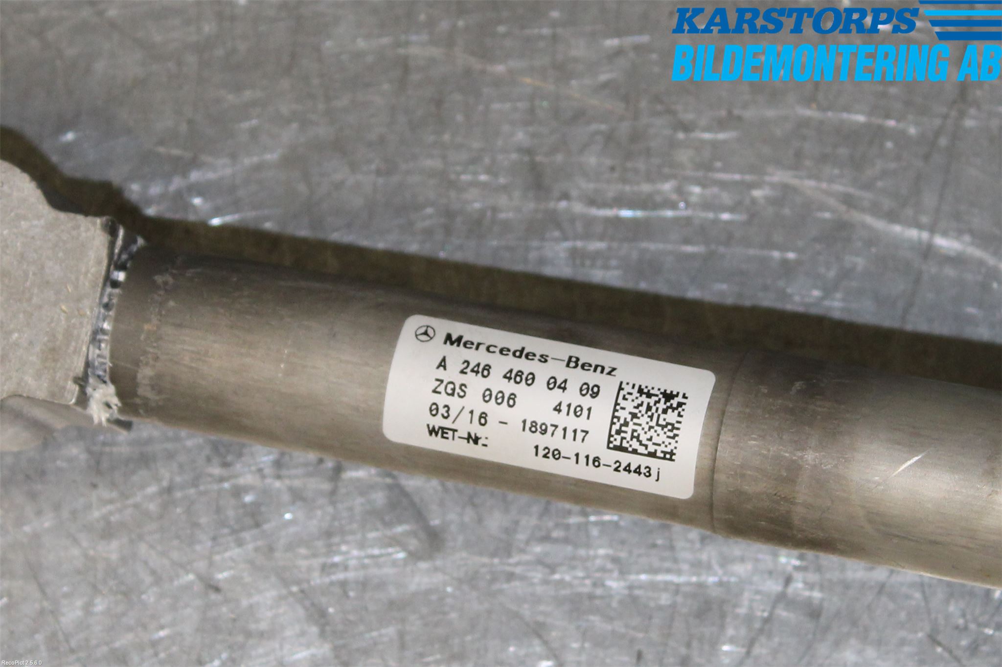 Mercedes-Benz MB B-KLASS (W246/W242) 12-19 Rattakselaggregat Justerbart