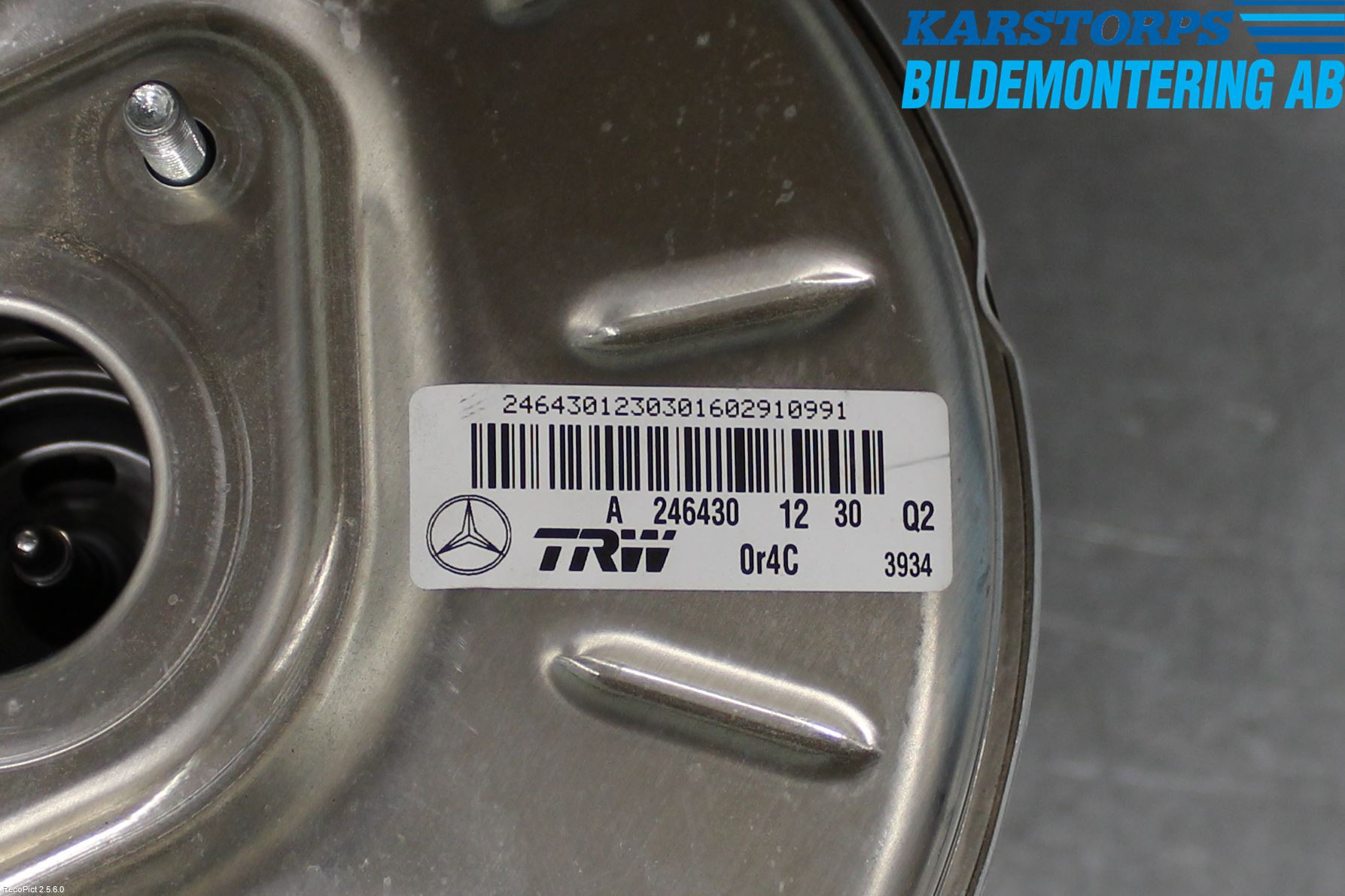 Mercedes-Benz MB B-KLASS (W246/W242) 12-19 Bremseservo