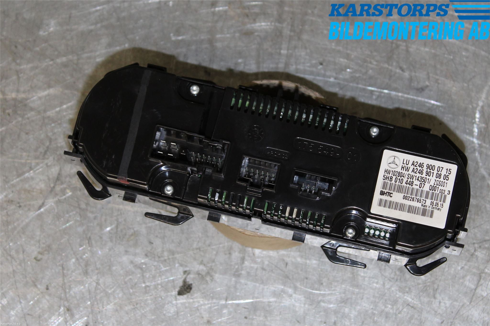 Mercedes-Benz MB CLA-KLASS (C117/X117) 13-19 Varmeapparat Panel(Regulering)