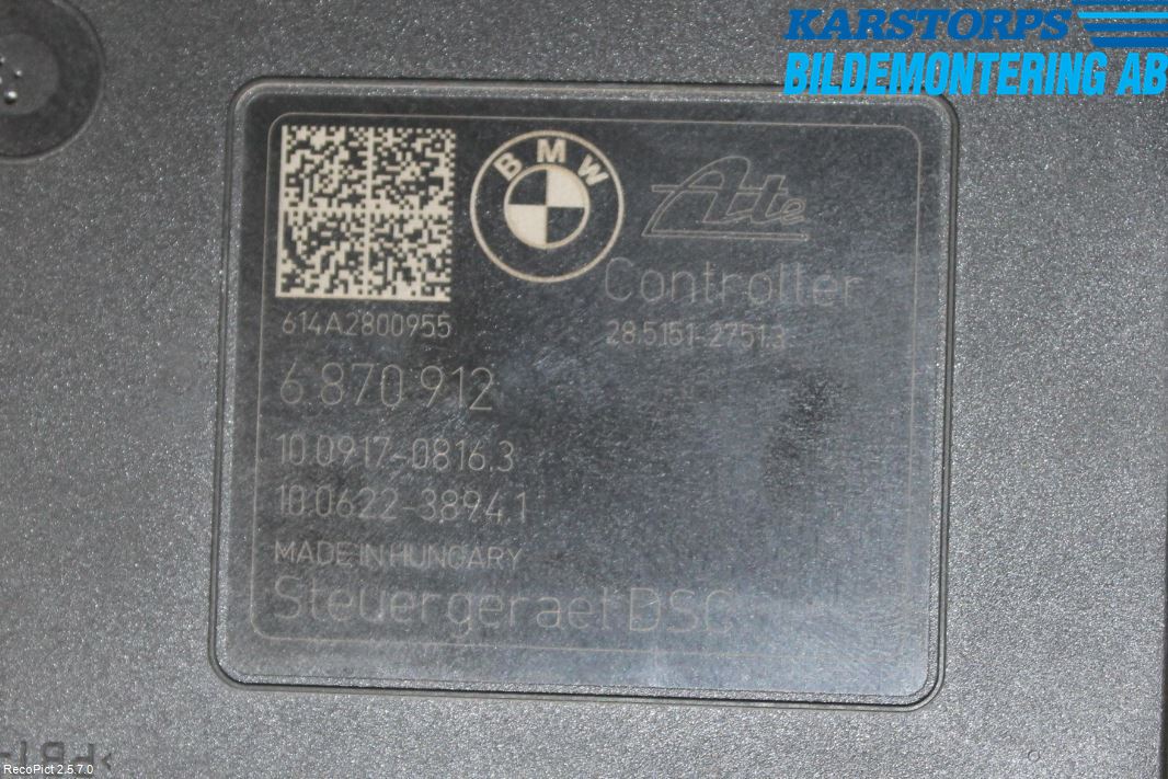 BMW 3 F30/F31/F80 12-19 Abs Hydraulikkaggregat