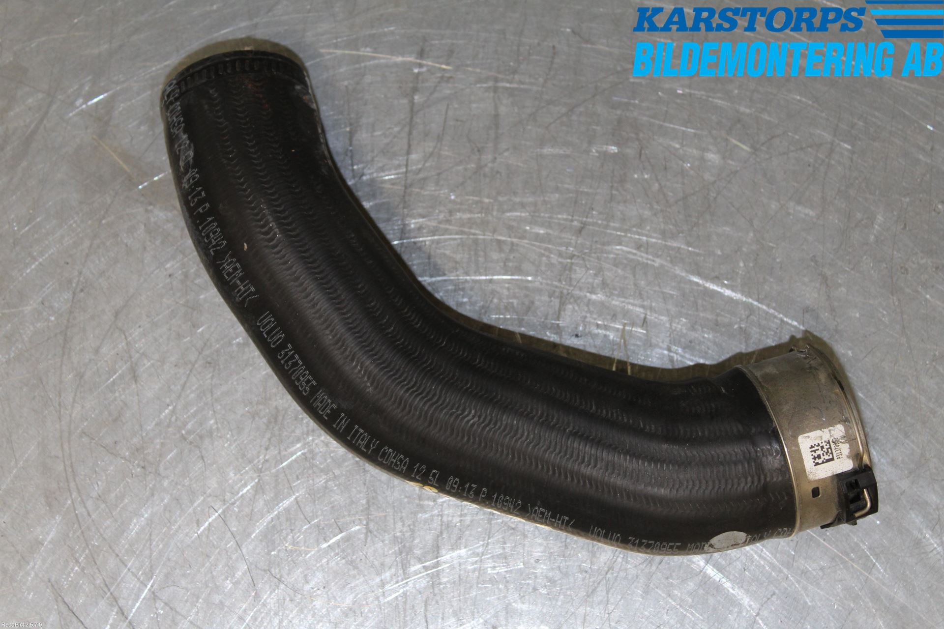 Volvo V70 14-16 Intercooler Rør-Slange