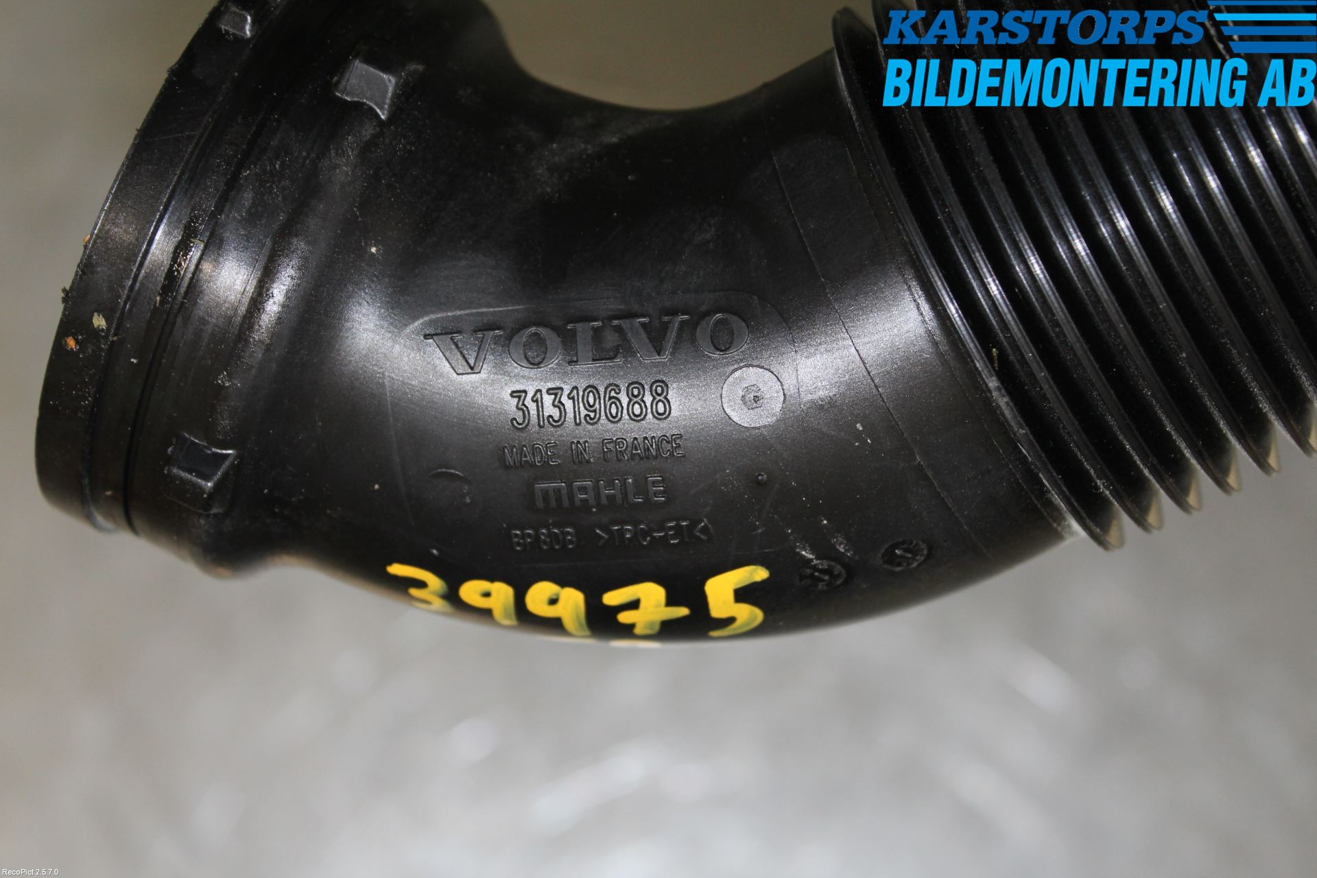 Volvo V70 14-16 Inns Gummibelg - Slange