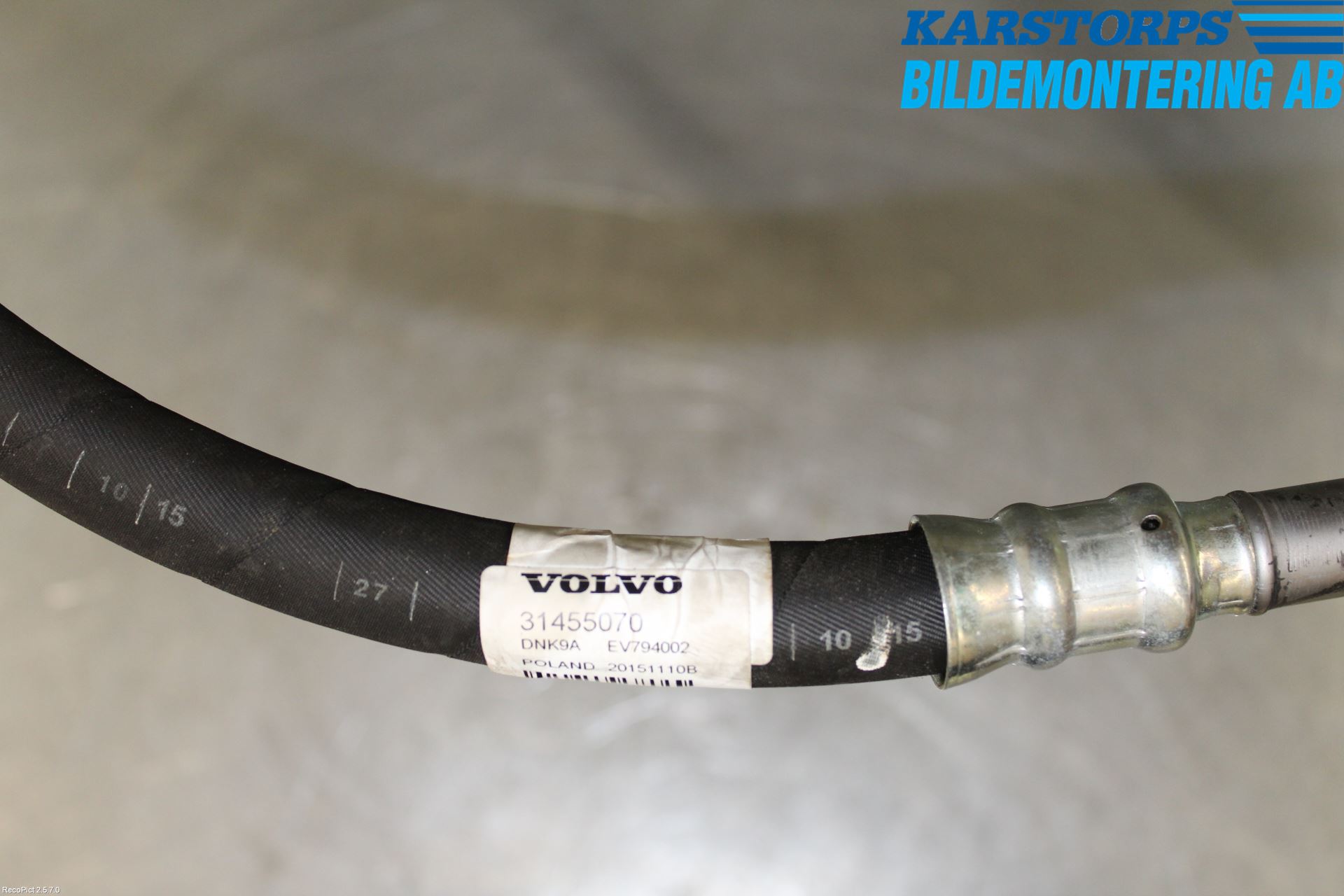 Volvo V70 14-16 Varme Ac Slange - Rør