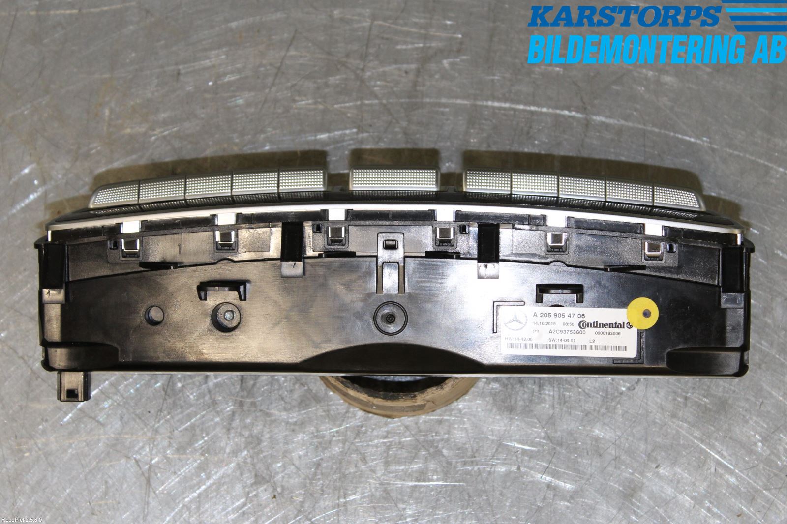 Mercedes-Benz MB GLC-KLASS (X253/C253) 15-22 Varmeapparat Panel(Regulering)