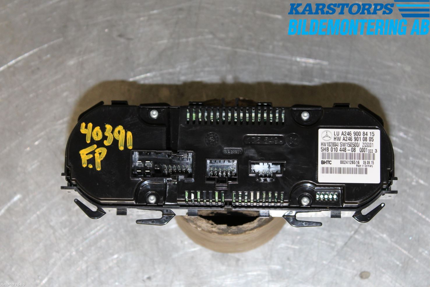 Mercedes-Benz MB CLA-KLASS (C117/X117) 13-19 Varmeapparat Panel(Regulering)