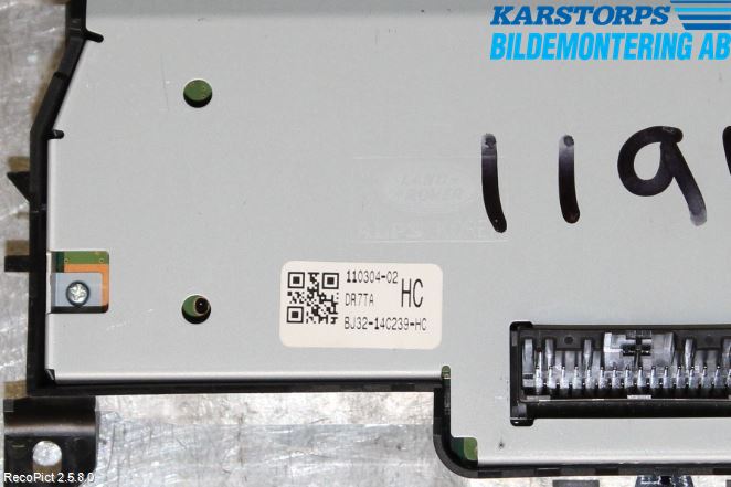 Landrover LAND ROVER RANGE ROVER EVOQUE (L538) 11-18 Varmeapparat Panel(Regulering)