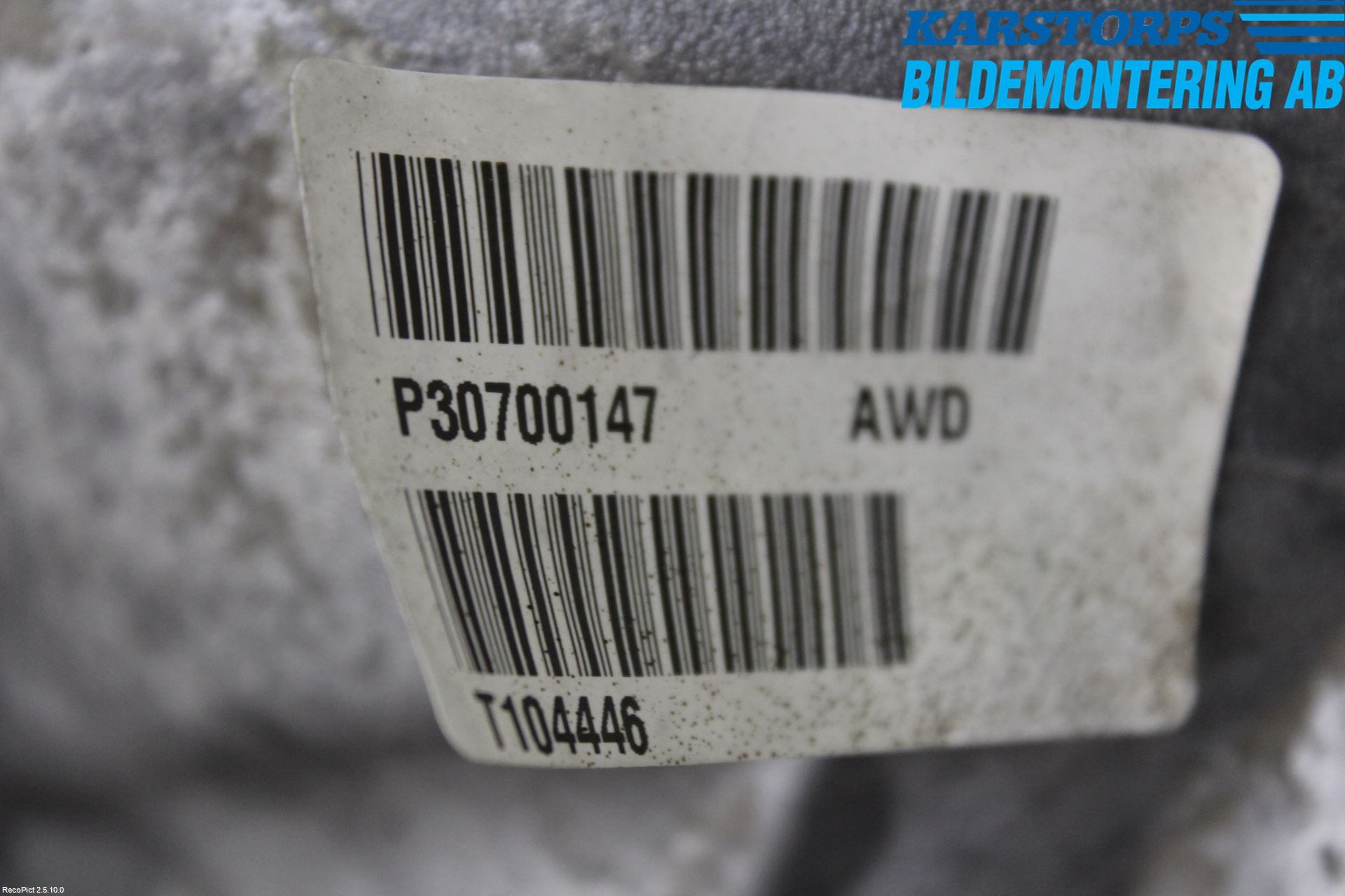 Volvo XC70 05-07 Bakaksel Kardang Bak -Diff
