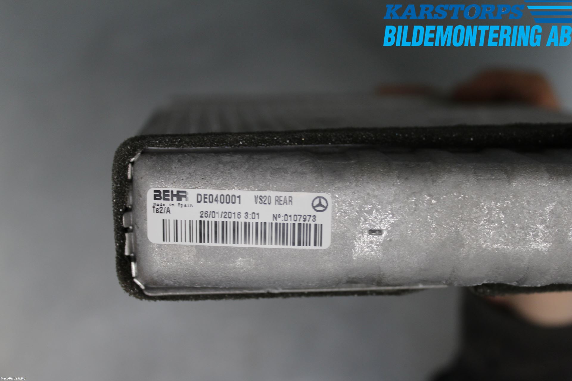 Mercedes-Benz MB VITO/V-KLASS (W640,W447,W448) 14- Varmeapparat Register Uten Ac