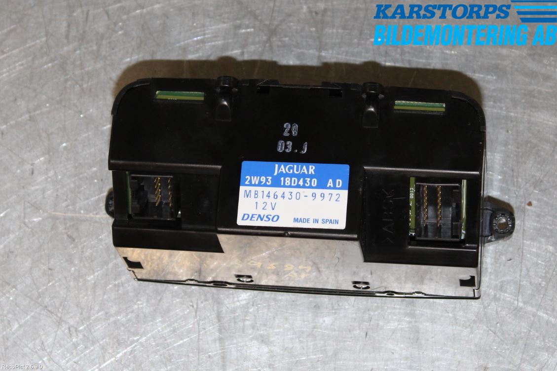 Jaguar XJ X350        03-09 Varmeapparat Panel(Regulering)