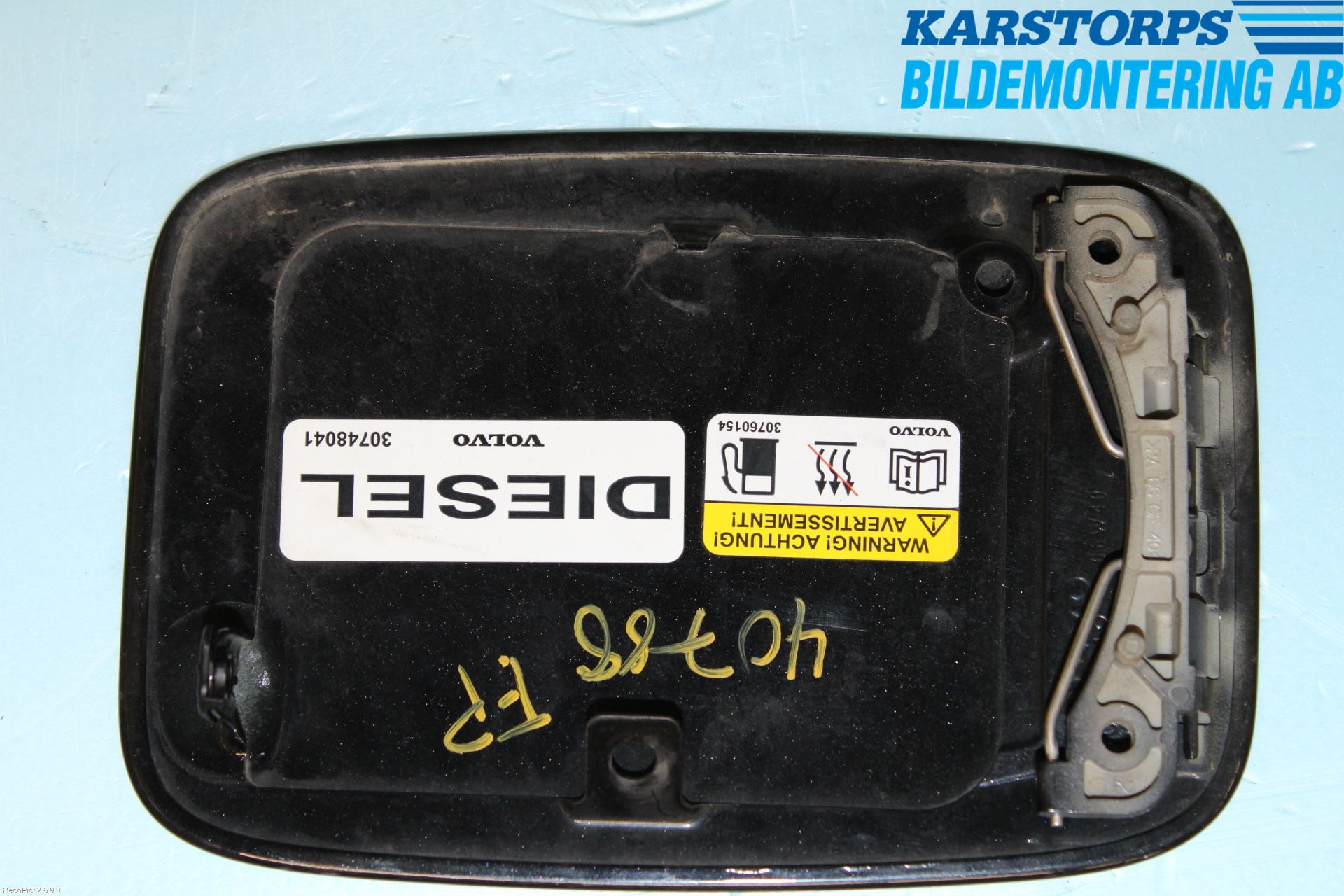 Volvo V50 04-07 Drivstoff Tankluke