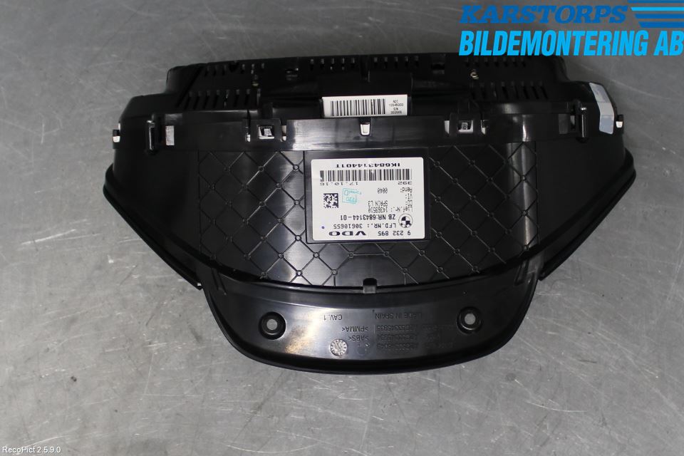 BMW 3 F30/F31/F80 12-19 Instr Kombinert