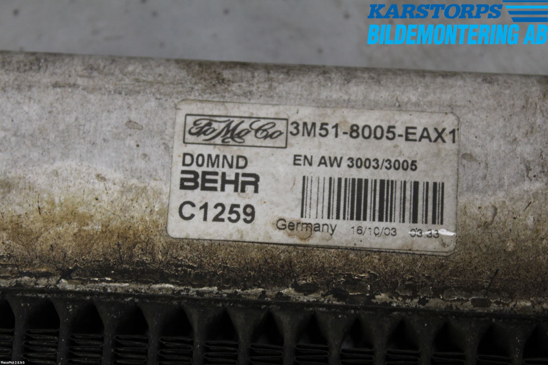 Volvo S40 04-07 Radiator Manuell