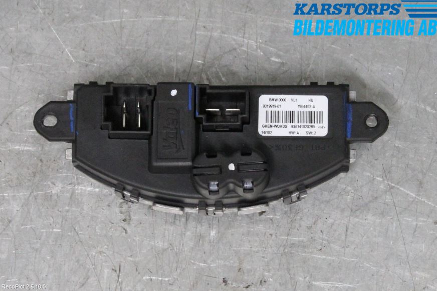 BMW 3 F30/F31/F80 12-19 Varmeapparat Viftemotstand