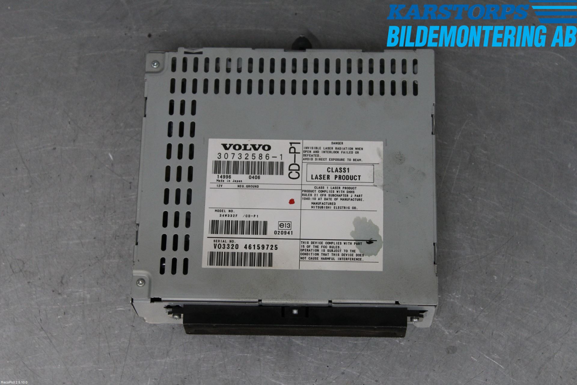 Volvo V50 04-07 Stereo Radio Med Cd