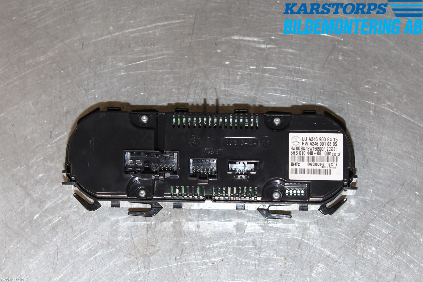 Mercedes-Benz MB CLA-KLASS (C117/X117) 13-19 Varmeapparat Panel(Regulering)