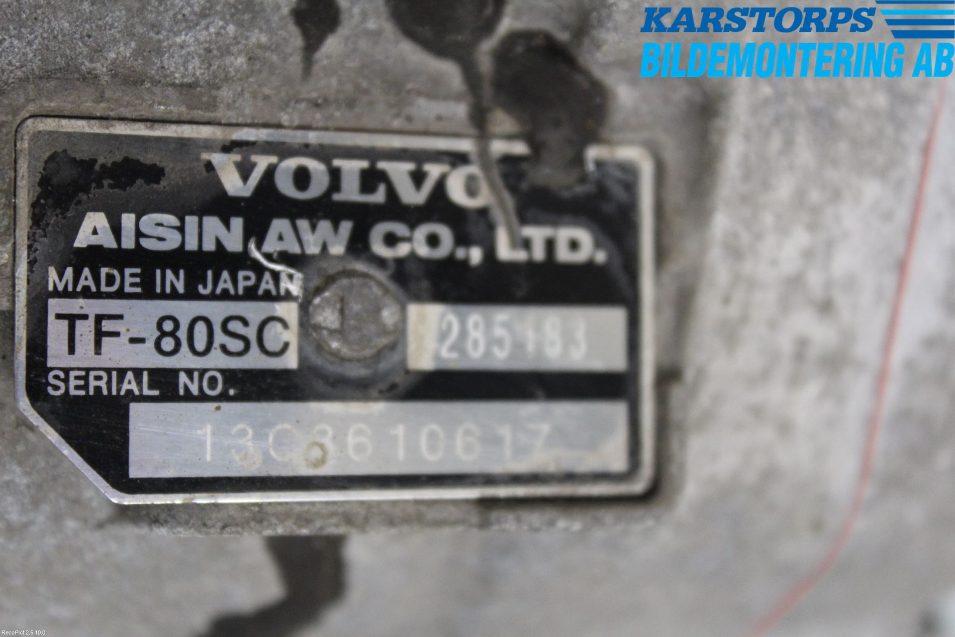 Volvo V70 14-16 Gearkasse Automat