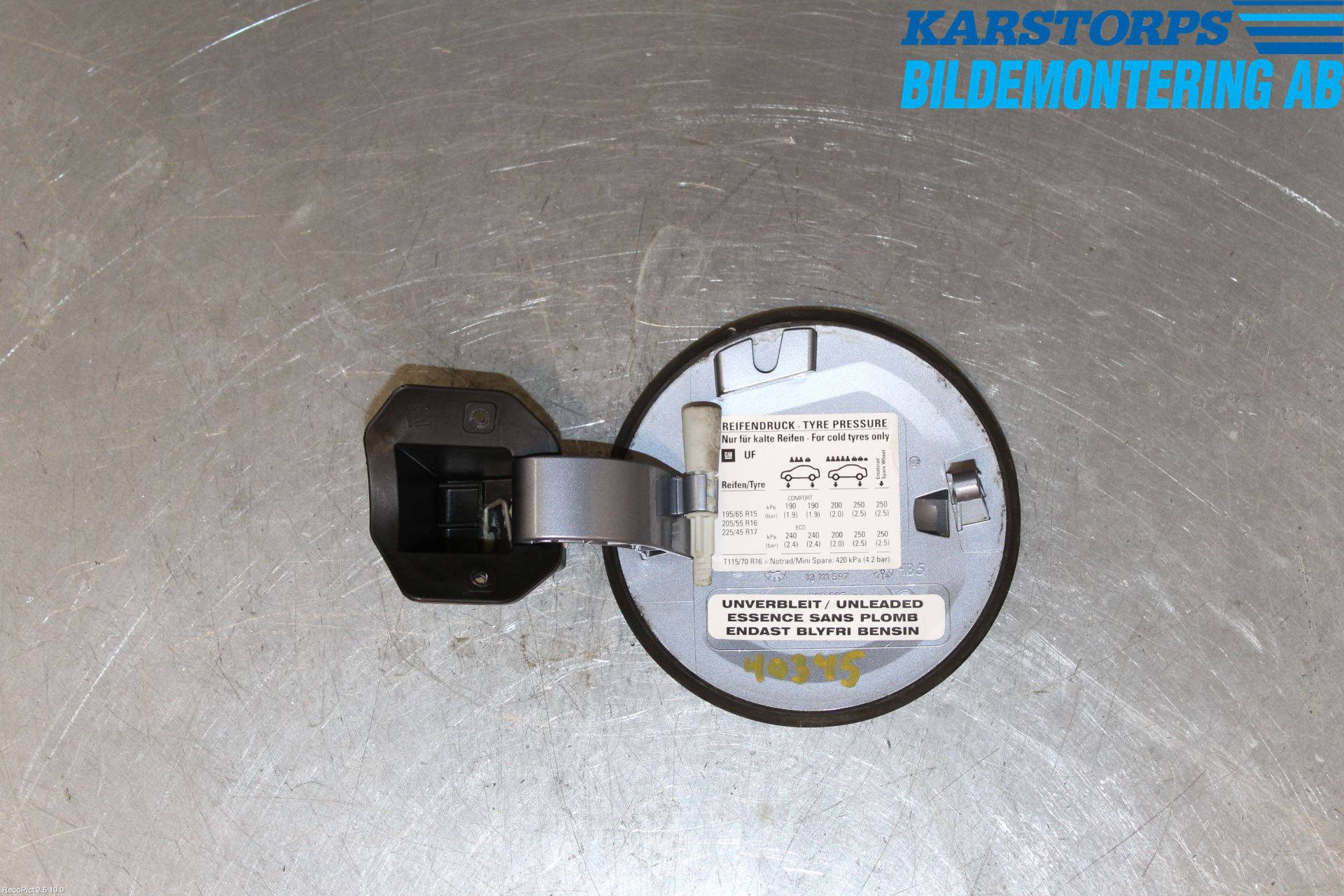 Opel ASTRA H 04-12 Drivstoff Tankluke