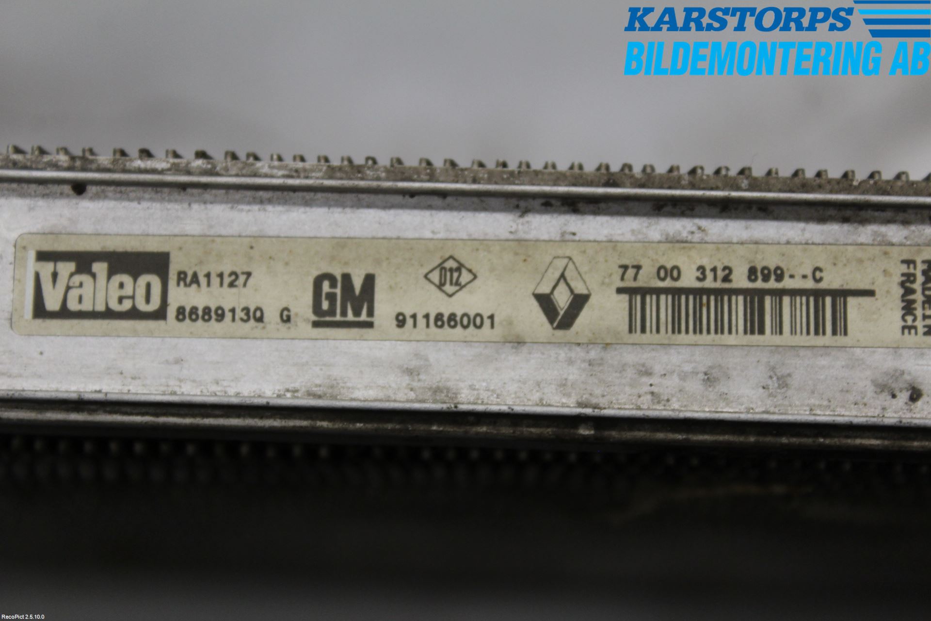 Renault TRAFIC   02-14 Radiator Manuell