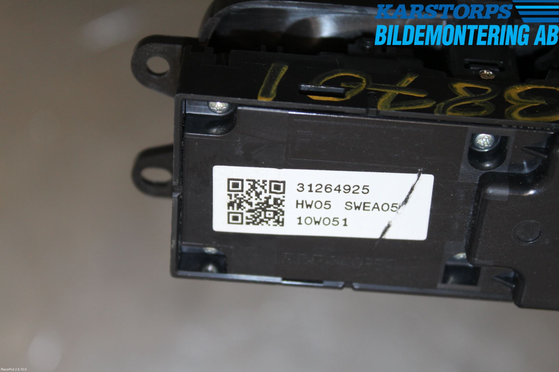 Volvo C30 10-13 Bryter Vindusheis