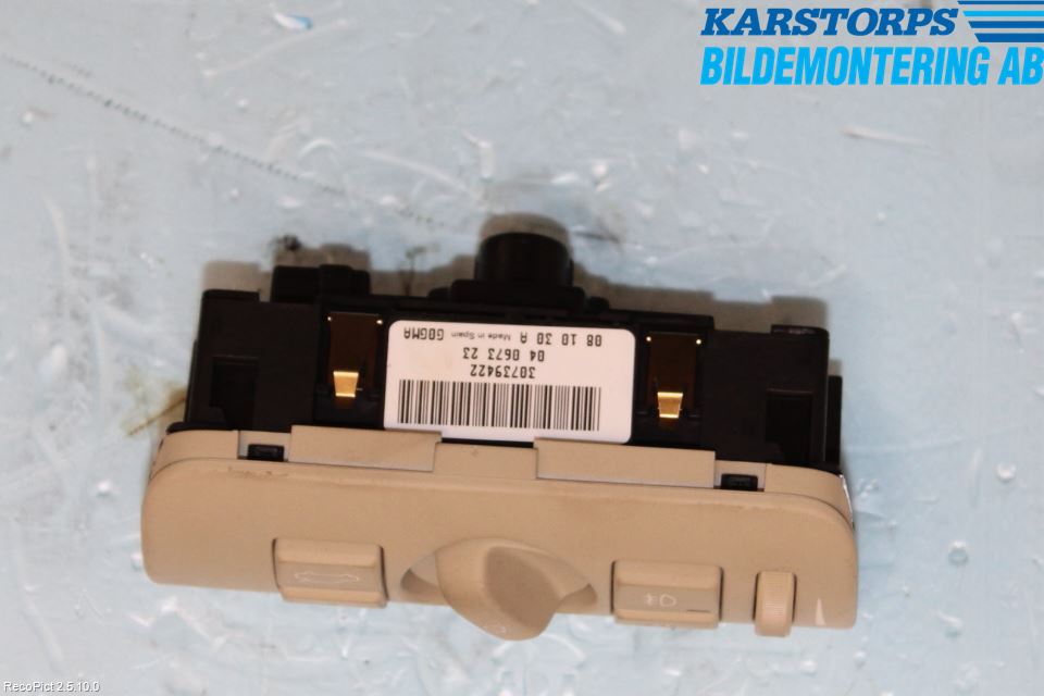 Volvo V70 08-13 Bryter Hovedlys