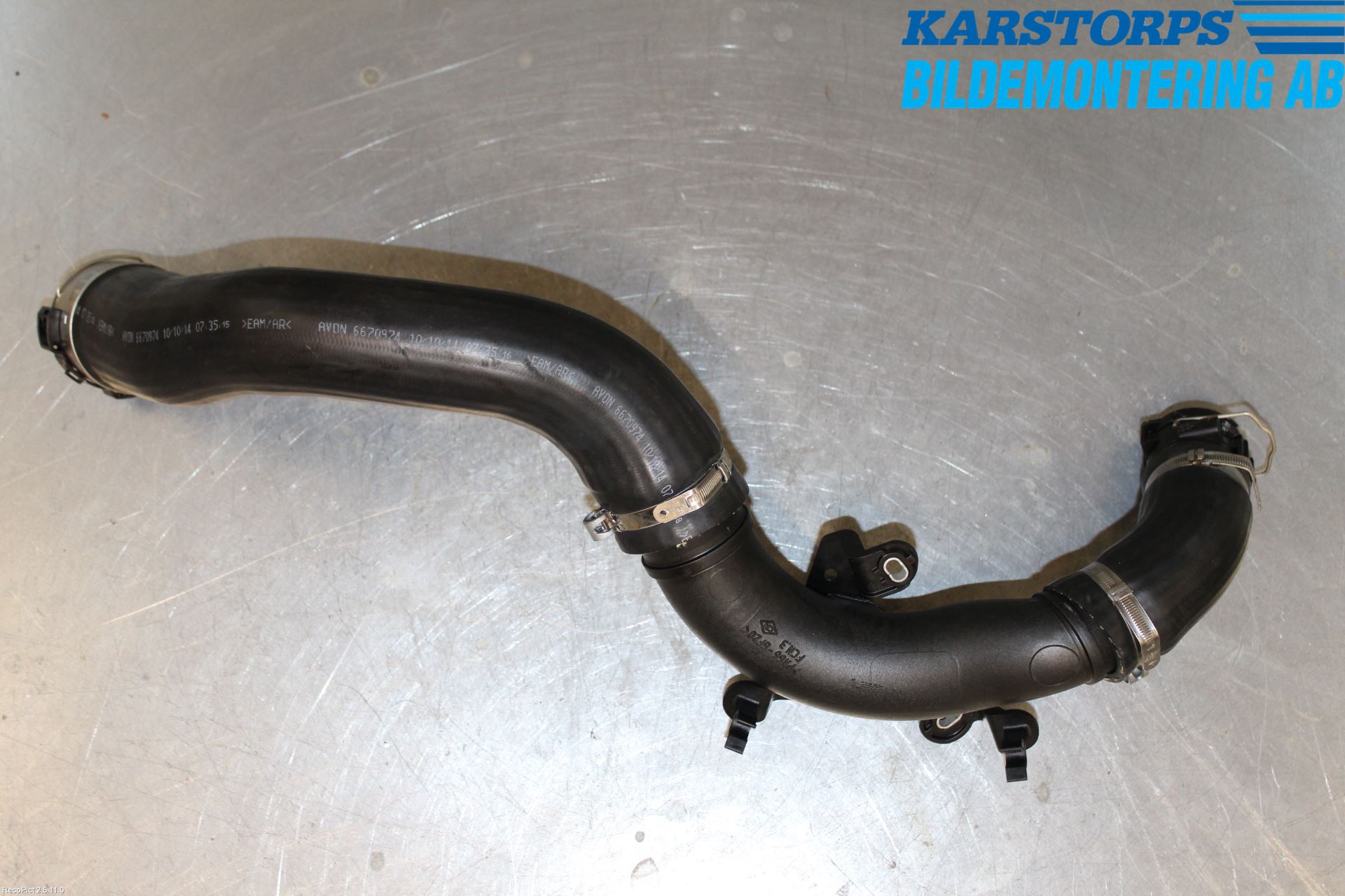 Renault CLIO IV 12-16 Intercooler Rør-Slange