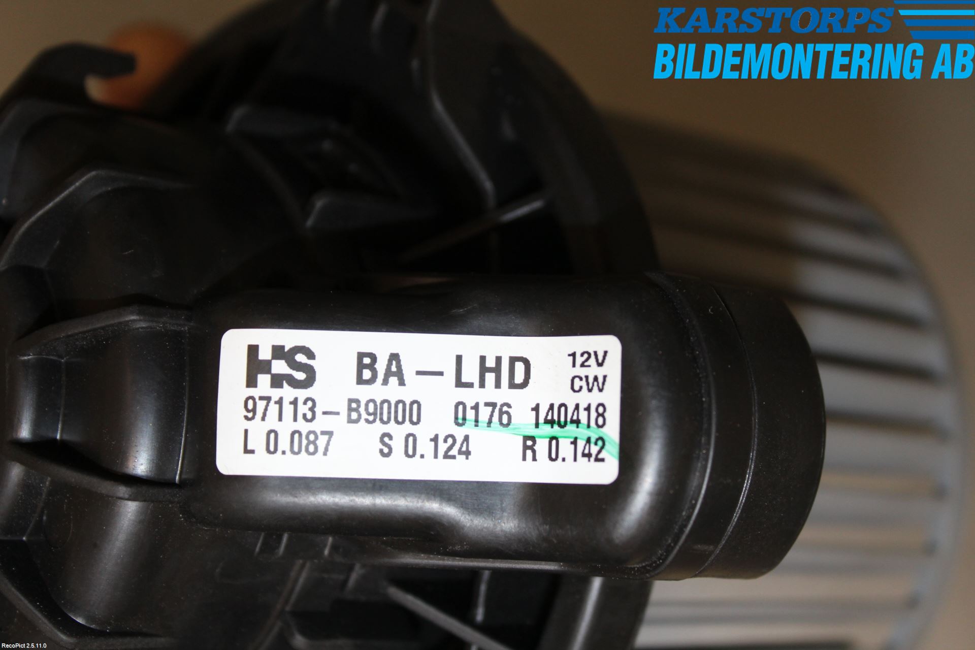 Hyundai i10 BA 14-16 Varmeapparat Viftemotor