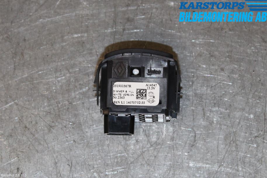 Renault MEGANE III 09-15 Frontlykt Lysspredderreg